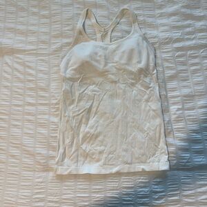 lululemon athletica White Ribbed Camisole